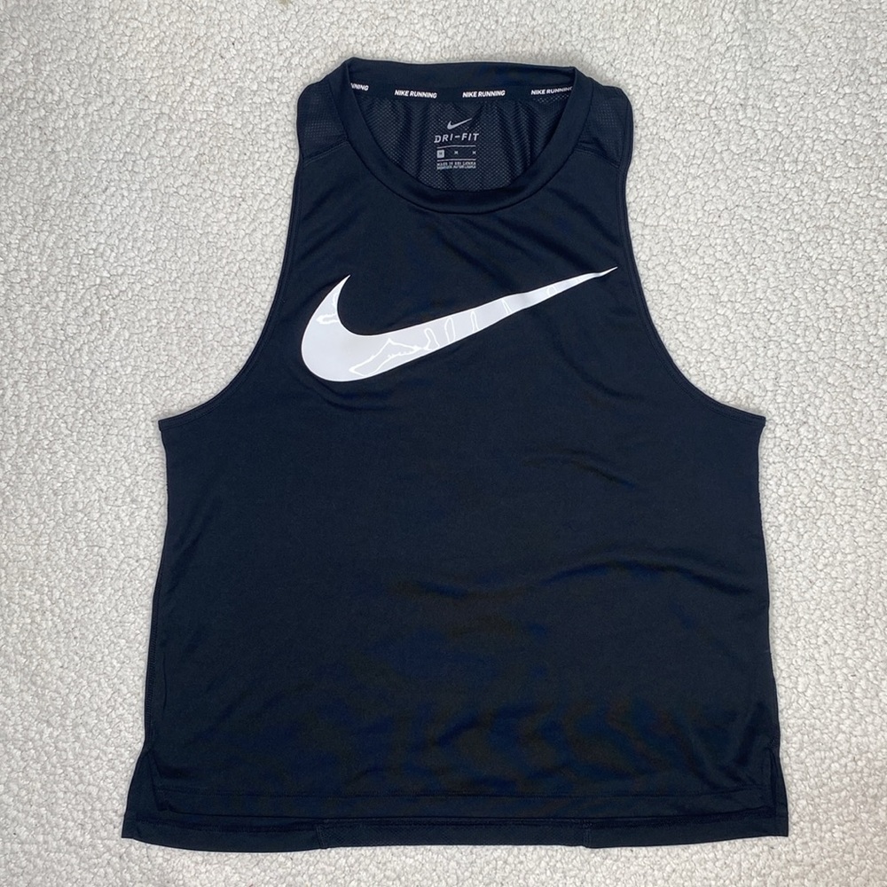 Nike Dry-Fit Miller Black Tank Top: Size Medium